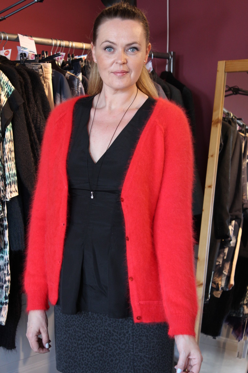 Stella forest red cardigan