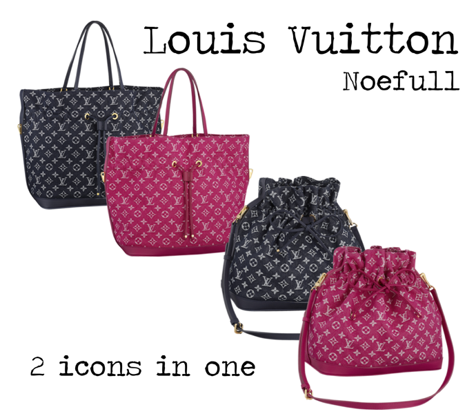 Louis Vuitton Noefull Grand Bleu Indian rose