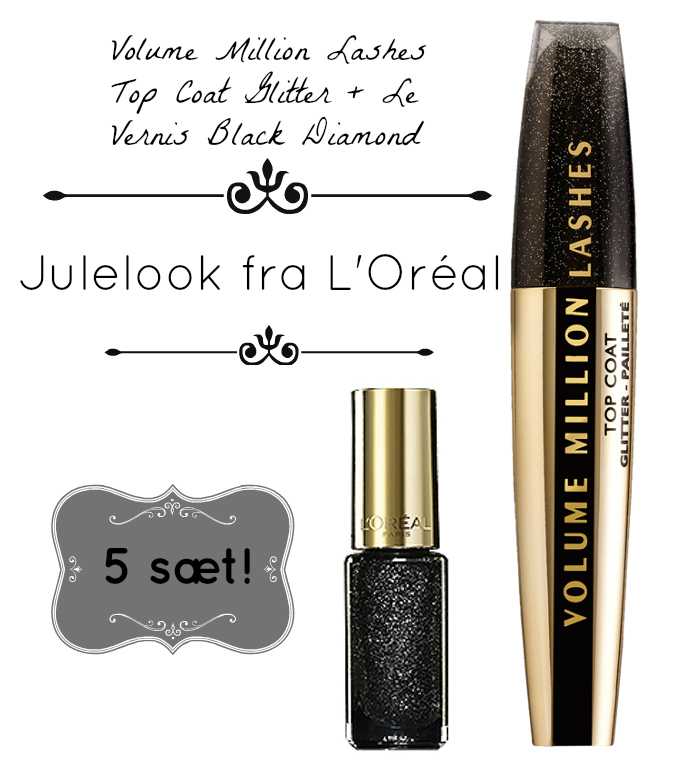 L'oreal volume glitter top coat le vernis black diamond