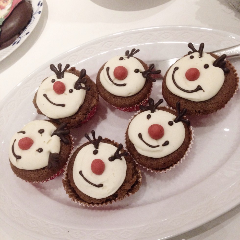 Rudolf cupcakes