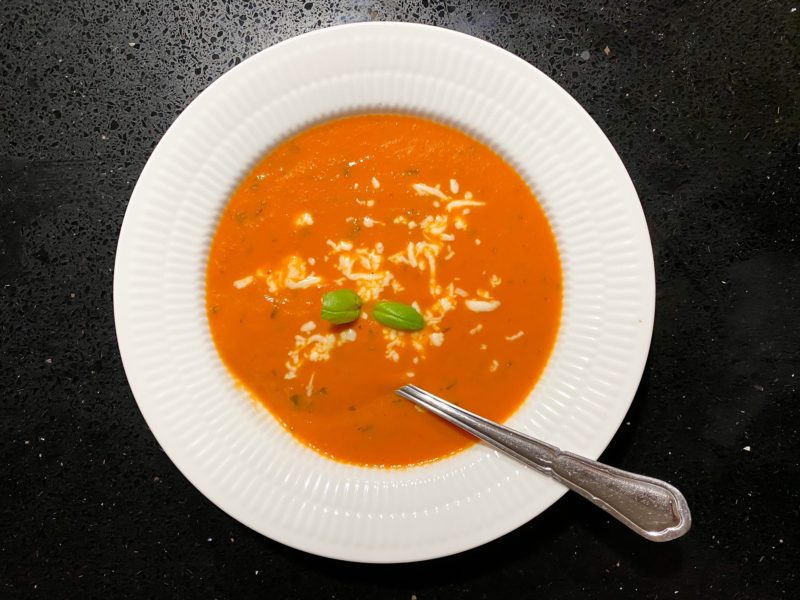 cremet tomatsuppe uden laktose